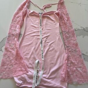 Lucy in the Sky Pink Lace mini dress